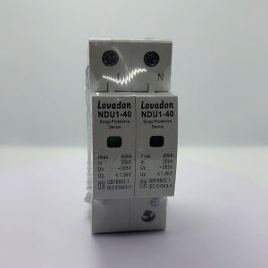 AC surge protection อุปกรณ์ ป้องกันฟ้าผ่า ไฟกระชาก 385VAC 40KA รุ่น NDU1-40 (Lovadonl)