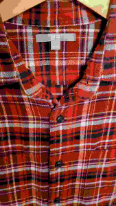 Kemeja Flanel "Uniqlo" Original Second Size L