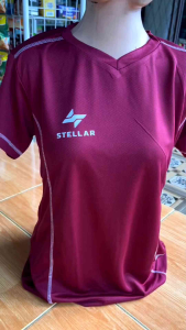 Baju Olahraga Atasan Wanita Lengan Pendek Kaos Jersey Training Running Lari Badminton Senam