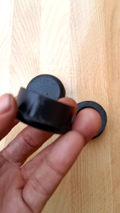 (100Pcs) Karet Dop 1 1/2 Inci Diameter 35mm Karet Tutup Kaki Meja Kursi Rak Pipa Besi Bulat