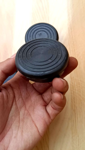 (100Pcs)Karet Dop 2" Inci Diameter 52mm Karet Tutup Kaki Meja Kursi Rak Pipa Besi Bulat