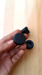 (50pcs)Karet Dop 1" Inci Diameter 23mm Karet Tutup Kaki Meja Kursi Rak Pipa Besi Bulat