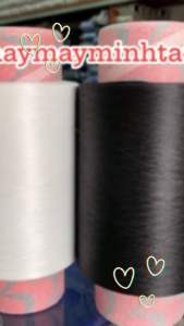 Lốc 6 Ống Chỉ Tơ 150 Trắng/Đen Loại 1