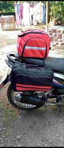 Side Bag Motor Oval Tas Samping Jok Motor Belakang Sepasang