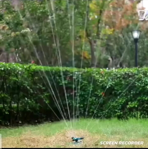 หัวฉีดสปริงเกลอร์น้ำแบบหมุนอัตโนมัติ360องศาสปริงเกลอร์อัตโนมัติ มาพร้อมหัวฉีดน้ำแรงดันสูง