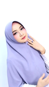 Hijab Bergo Instan Crinkle Airflow Pad Maryam Size L