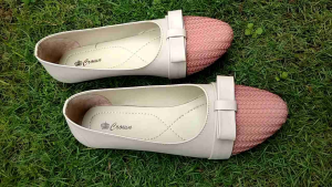 CROWIL-07 Sandal Sepatu Wanita.Sepatu Flat Shoes Wanita.CR7 37-41 crem salem