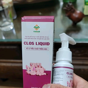 Chai 50ml Clos liquid xử lý tiêu chảy trên heo