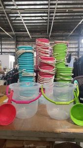 UniGlobal BUY 1 TAKE 1 High Quality Transparent Pail And Dipper Timba Tambo Space Saver