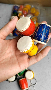 [Handmade Product] Keychain Gendang Jidor Kayu Souvenir Keychain Handmade Produk Local Buatan Tangan