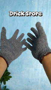 (Baru) Sarung Tangan Kerja Katun Rajut Benang 8 Super Tebal Baru Berkualitas