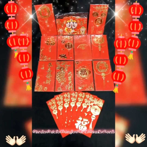 (6 PCS) ANGPAO IMLEK 3D PANJANG / ANG PAO MERAH FU TIMBUL / ANGPAU WEDDING NIKAH SANGJIT / HONG BAO SINCIA / ANGPAO SHUANG XI / RED ENVELOPE CHINESE NEW YEAR / AF863040