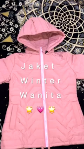 Jaket Parka Panjang Musim Dingin Parka Empuk Katun Longgar Wanita Ramping Warna Polos Kasual Bertudung Pakaian Luar Hangat Jaket  Mantel