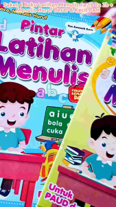 Paket 6 Buku Latihan Menulis 1a 1b 2a 2b + Menulis Huruf Besar & Kecil PAH