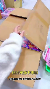 DIY Magnetic Sticker Book 18cmx18cm Kuromi Melody Reuseable Stickers Books with scenes Educational toy Hello Kitty Puzzle early learning TT28