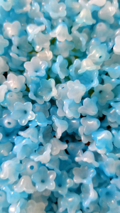 ลูกปัดดอกไม้ 100ชิ้น ขนาด6.5*12มม.ลูกปัดงานประดิษฐ์Diy