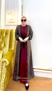 Gamis Modern Premium Amore by Ruby: Edisi Mariam Dress Viral Busui