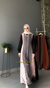 gamis muslimah viral arasya dress Amore by ruby gamis kekinian dan elegant