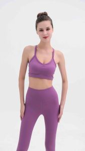 Set Đồ Tập Yoga Gym Hibi Sports H180 Kiểu 2 Dây Ba Lỗ Cổ Tim Kèm Mút Ngực