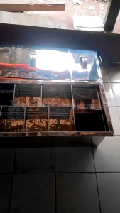 dandang mie ayam / buat siomay / buat pentol ukuran 120 cm x 35 cm tinggi 25 cm kuah pisah sekat 10