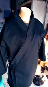 Produk Hanshiny Store Kimono Oversize  pria kimono jubah putih hitam kimono koki chef premium Dewasa Piyama