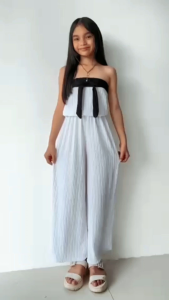 Kids Jumpsuit for Girls | Strapless Wide Leg Jumpsuit | Cute Stylish Kids Outfit