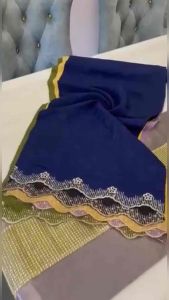 KAIN PASANG SNOW BROCADE SULAM BIKU BORDERLACE BIDANG 60 KAIN ELA SOFT BROCADE EMBROIDERY LACE JACQUARD EMBOSS PLAIN COTTON CREPE IRONLESS FABRIC TEXTILE RAATOO
