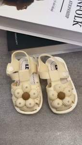 BABY Sandal Flat Anak Perempuan Flat Flower Bunga Kekinian Anak 2588