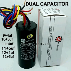 Washing Machine Dual Run Capacitor 12+4uf/ 12+5uf 450VAC