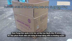 Thuốᴄ diệt côn trùng y tế Permecide 50EC 1 lít Hợp Trí hiệu quả xịt chống bọ đậu đen ruồi bọ chét muỗi kháng thuốᴄ