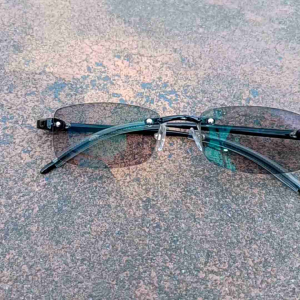 TERBARU Kacamata Minus Photocromic Pria Wanita Frameless Tanpa Bingkai Optik Asli Ori