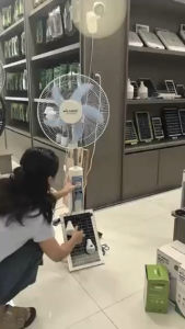 NSS 16" Solar Electric Fan (F8816) - 9-Speed All-Copper Motor
