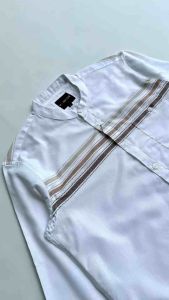 Vanfive Kemeja Pria Koko Lengan Panjang Alvan Putih