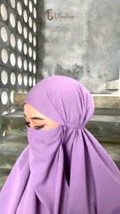 Khimar Aisyah Khimar Syari Khimar Overhead Gamis Cadar By Ulfashion Bahan Wolfish Luxury