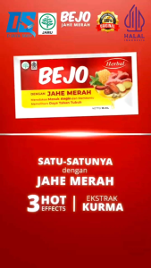 BEJO Jahe Merah (1 Box × 12 Sachet) Meredakan Masuk Angin dan Memelihara Daya Tahan Tubuh