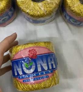 15G Embroidery Cross Stitch Thread/Benang Kait Sulam GOLD /SILVER NONA Embroidery Thread