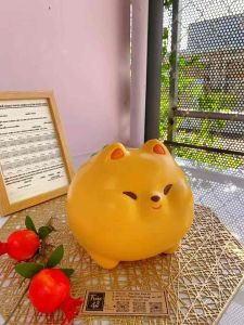 (22x16x17cm) 🍍Bánh Dứa - Mã SP 012 Heo đất cho người sành ăn ống tiết kiệm hình món ăn