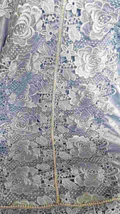 [Free Tasbih] Mukena dewasa sutra warna Renda dada Full Renda besar