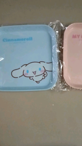 Piring Kecil Plastik Sanrio ORI / Pirimg Hello Kitty / Lepek Melody Cinnamoroll / Pirimg Lucu Import