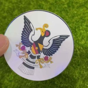 Sticker Jata Negara dan Negeri Malaysia Colorful Rainbow Laser Sticker adalah produk yang unik dan menarik untuk ditempel pada kereta motor helmet laptop phone casing dan suitcase