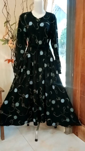 Desain Gamis Circle Motif Elegan: Bahan Nyaman & Warna Beragam