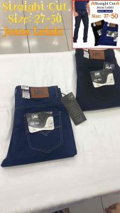 MEN JEANS LEE SIZE 27~50 STRAIGHT CUT/ SELUAR JEANS LELAKI STRAIGHT CUT / MEN LONG PANTS / MEN JEANS DENIM BLACK NAVY