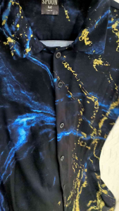 Kemeja Pria/Wanita Dewasa Lengan Pendek | SPOON | Motif - Lightning