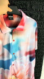 Kemeja Pria/Wanita Lengan Pendek/SPOON/Printing/Motif Bunga