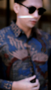 baju batik lengan panjang motif peksi Kawung lapis puring batik solo terlaris