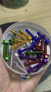 iconblue88 Baut Visor Windshield Full CNC import Baut m5x25 Model Flower Universal NMAX LEXI AEROX VARIO 160