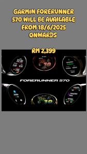 Garmin Forerunner 570 Advance GPS Running Smartwatch with AMOLED Display Built-in Speaker and Mic