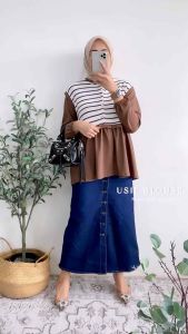 Blus Rajut Tangan Panjang Import / Blus Wanita Semi Rajut