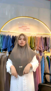 Dafahijjab Bergo Zahira: Jilbab Instan Bergo L Olahraga Hijab Murah Premium