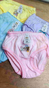 6 Pcs Sempak Celana Dalam Anak Perempuan Katun Polos Nyaman & Stylish untuk Usia 1-10 Tahun